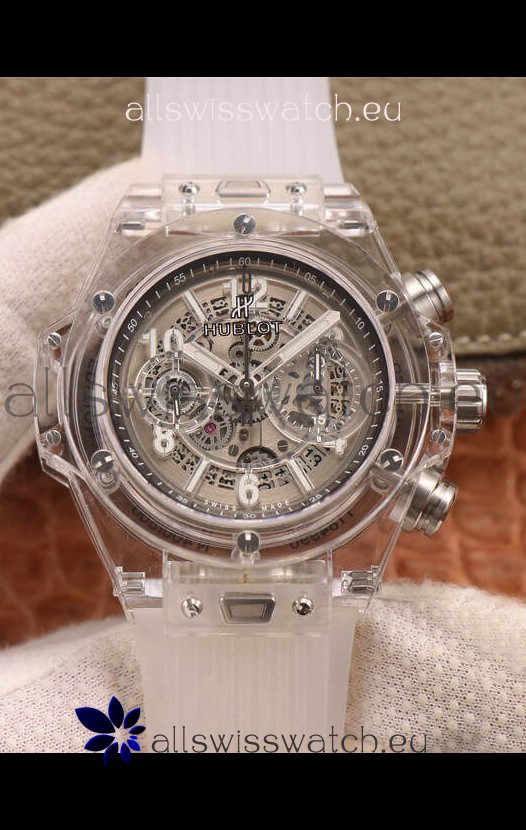 Clear hublot watch best sale