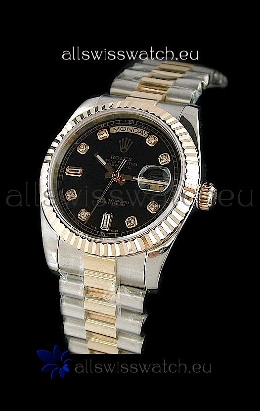 Rolex Day Date Swiss Watch in Two Tone