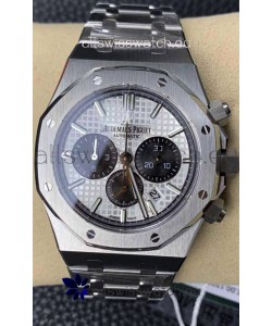 Audemars Piguet Royal Oak Chronograph White Dial Steel Strap Swiss Replica Watch