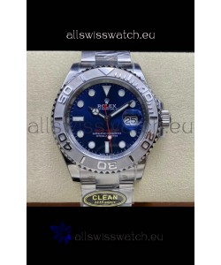 Rolex Yachtmaster 40mm Blue Dial - 1:1 Swiss Replica Watch in 904L Steel Casing