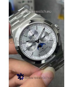 Vacheron Constantin Overseas Perpetual Calendar Ultra-Thin Steel Dial with Steel Strap