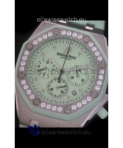 Audemars Piguet Royal Oak Offshore Lady Alinghi Swiss Watch in Light Green Dial