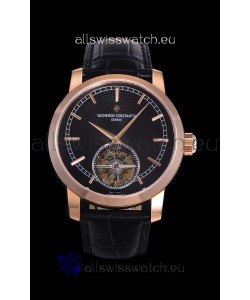 Vacheron Constantin Minute Repeater Tourbillon Swiss Replica Watch in Steel Casing 44MM Rose Gold Casing